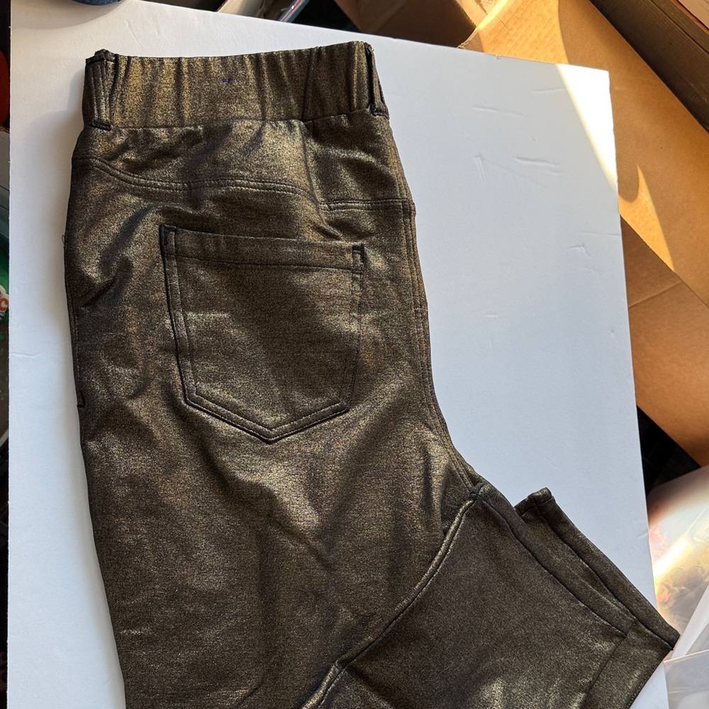 New Lane Bryant Metallic gold Leggings
